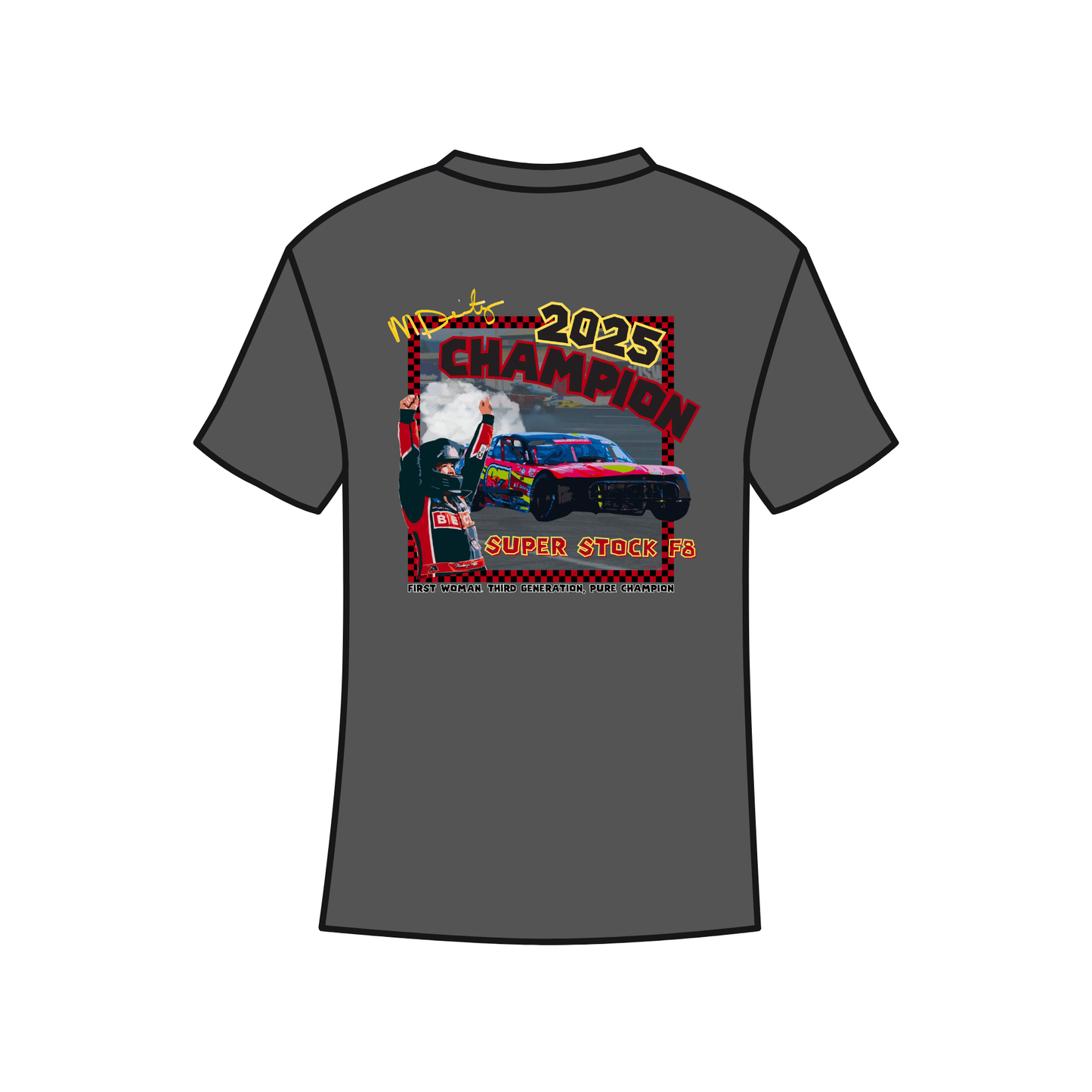 Mackenzie Deitz 2025 Champion Pre-Order T-shirt - Scroll Down to Select Size & Color