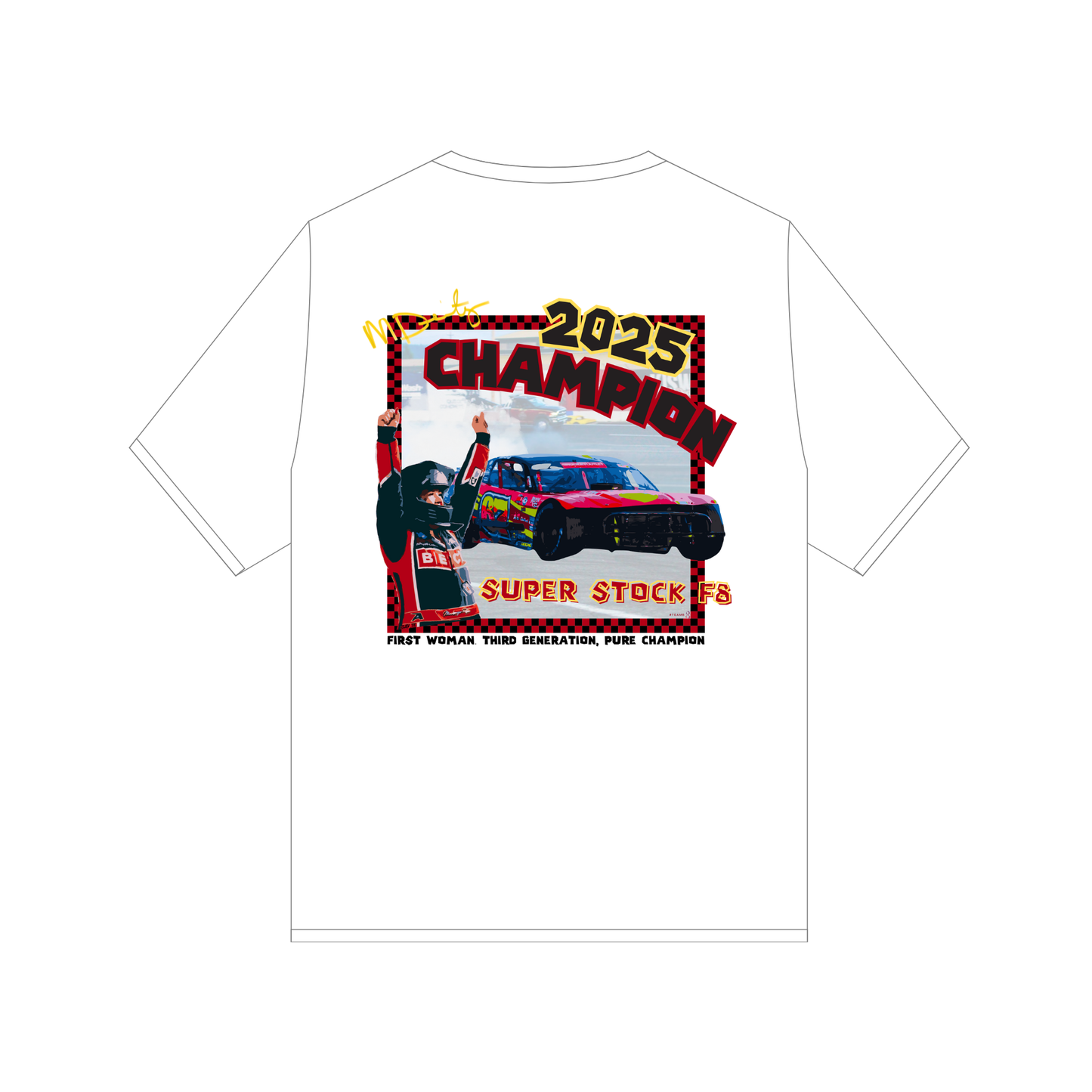Mackenzie Deitz 2025 Champion Pre-Order T-shirt - Scroll Down to Select Size & Color