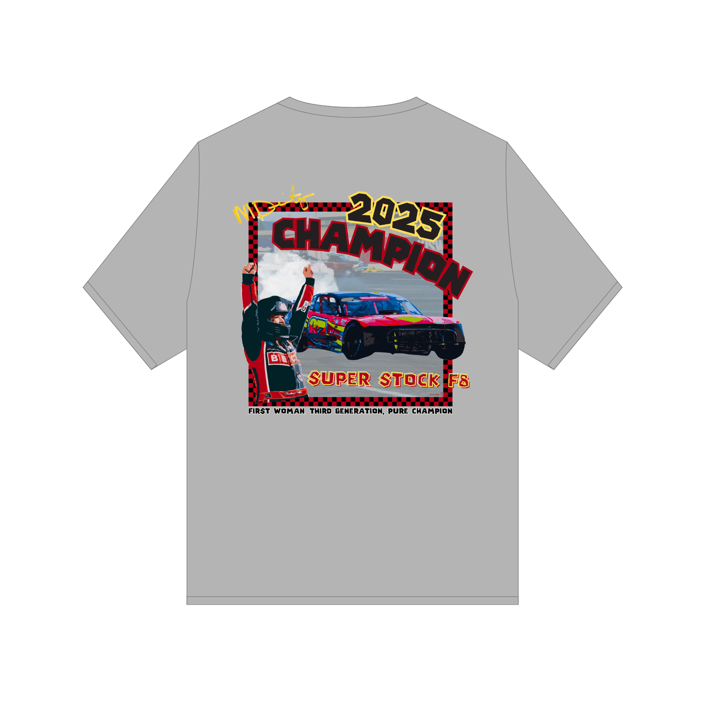 Mackenzie Deitz 2025 Champion Pre-Order T-shirt - Scroll Down to Select Size & Color