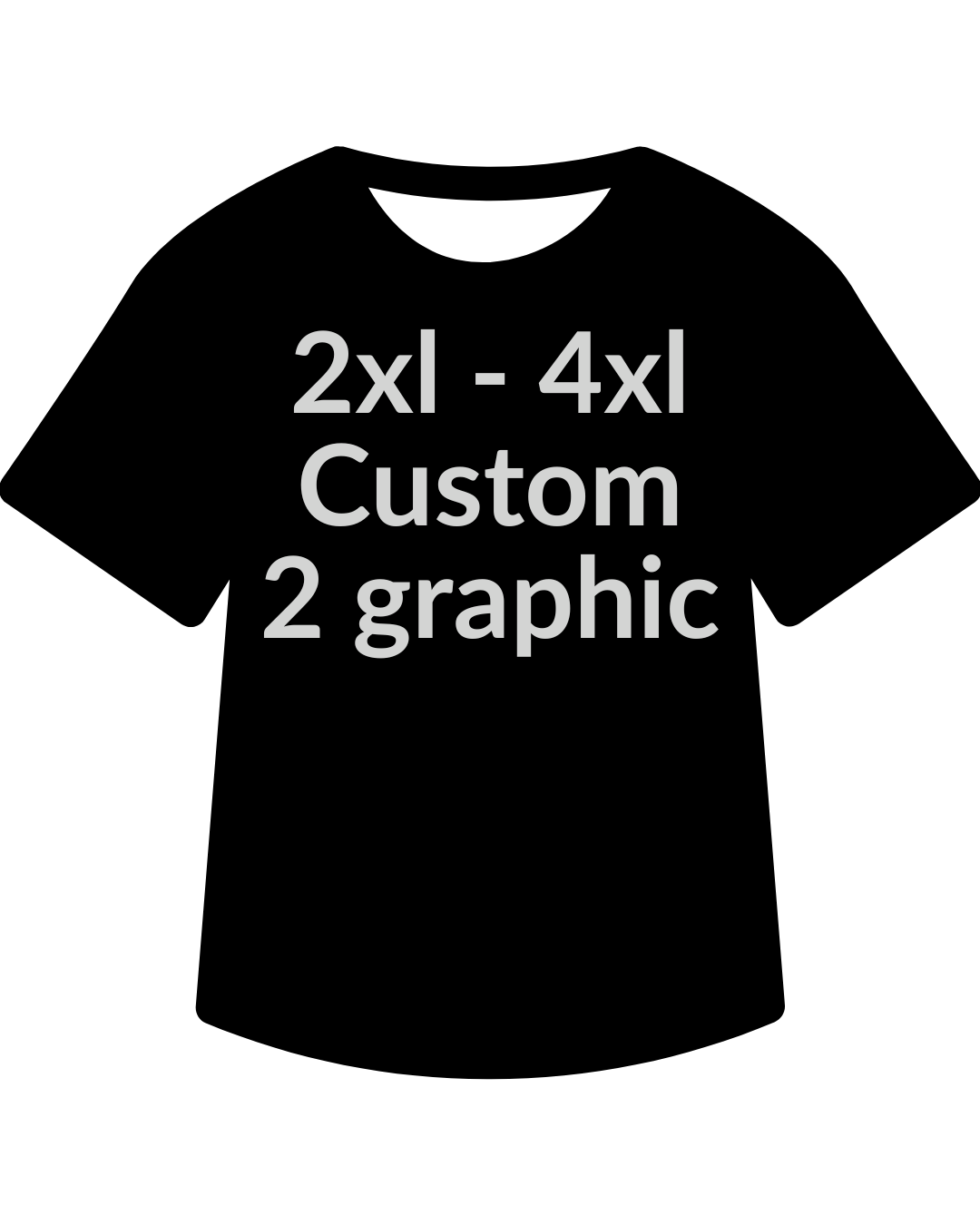 RMC Custom T-shirt 2xl - 4xl 2 colors/2graphics