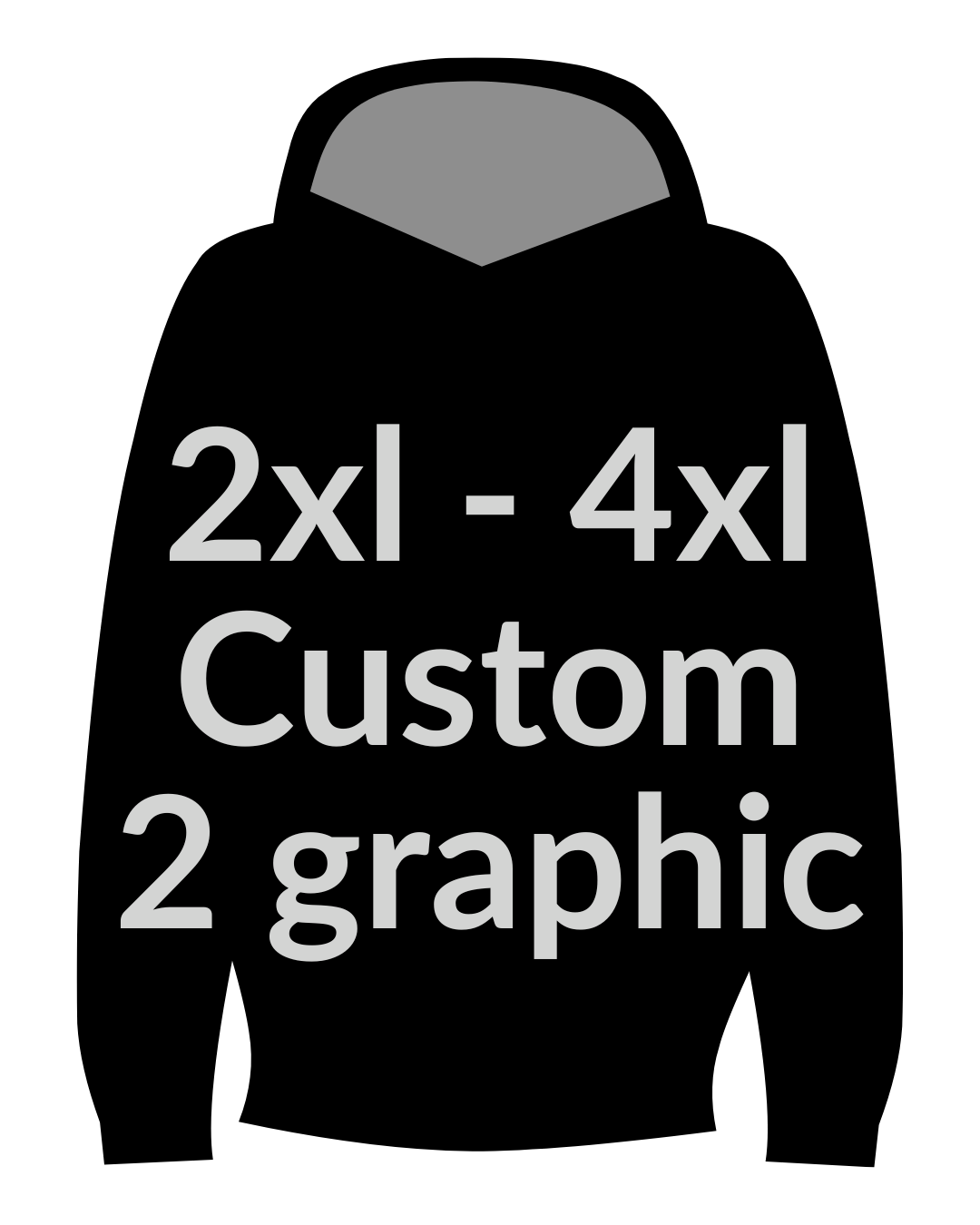 RMC Custom Hoodie 2xl - 4xl 2 colors/2graphics