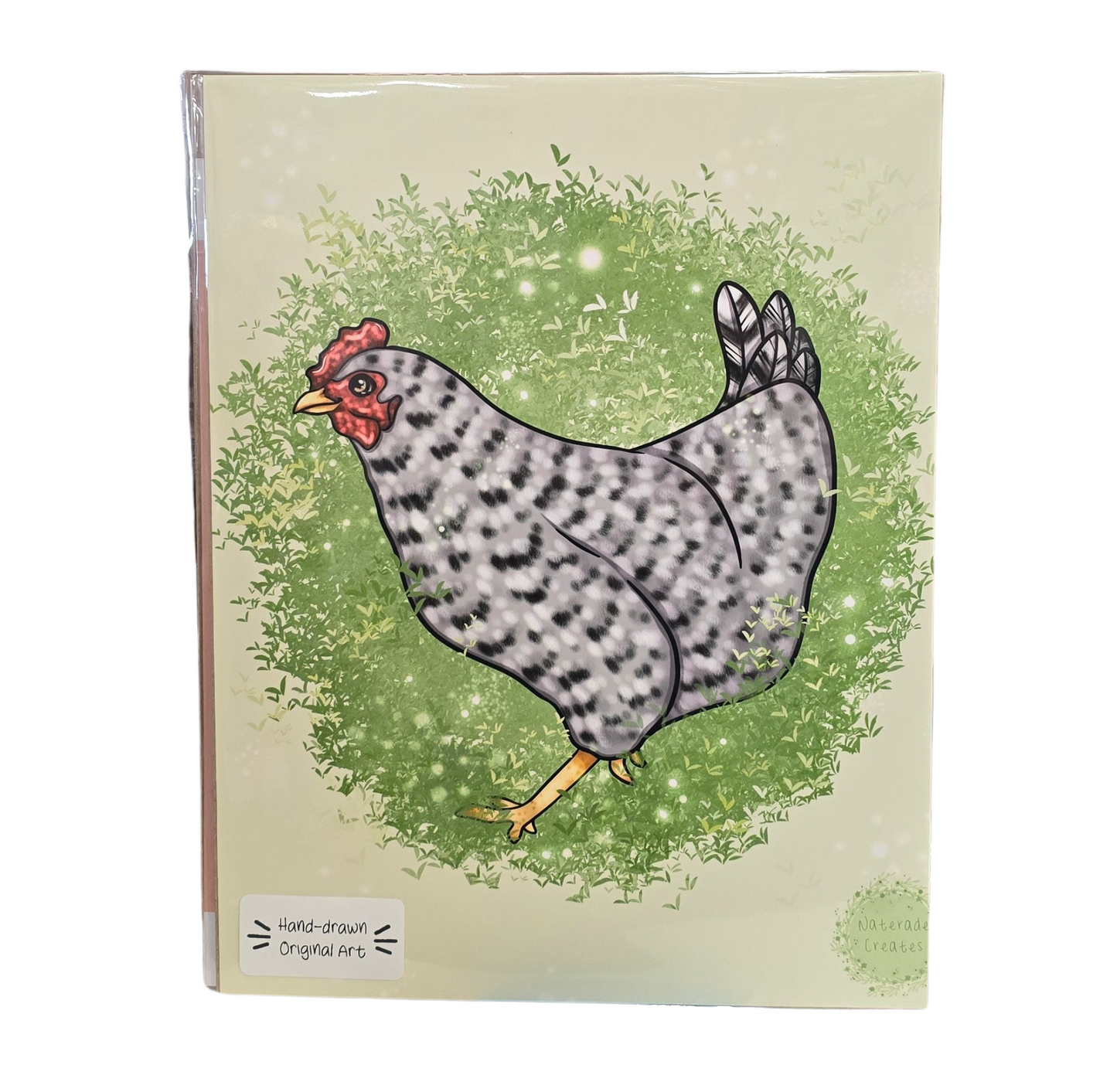 Chicken Print 4x6 Hand Drawn Original Art