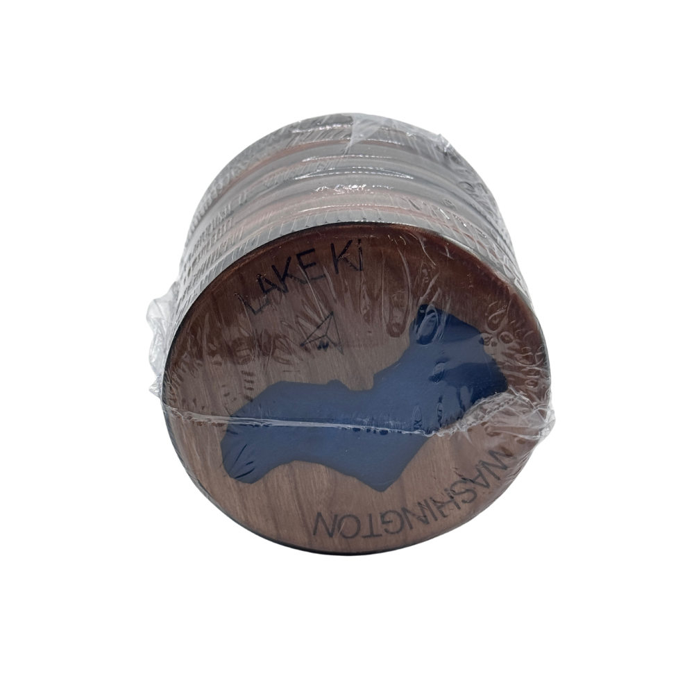 7 Lakes Coaster Set - Large Text