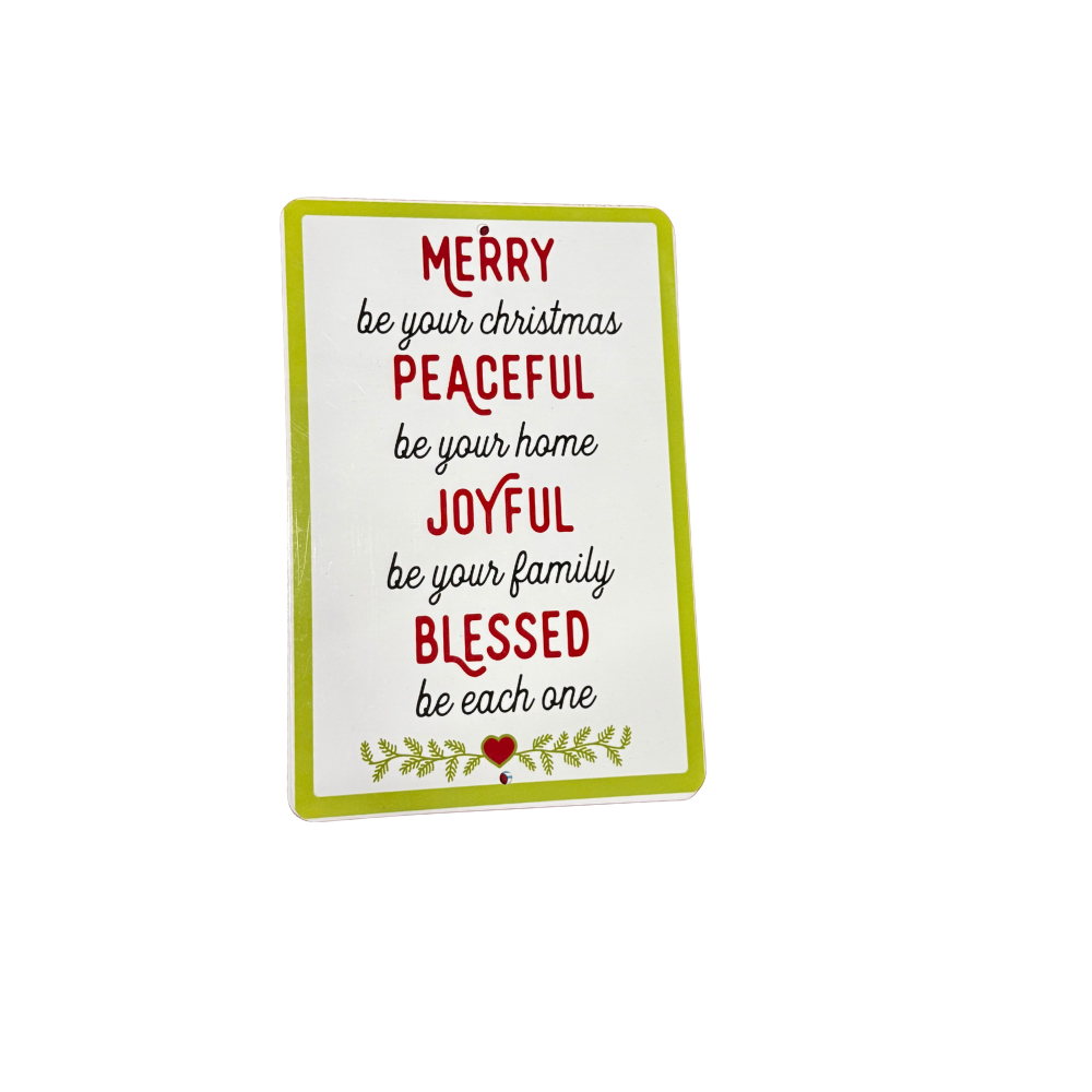 Merry Be Your Children Metal Sign