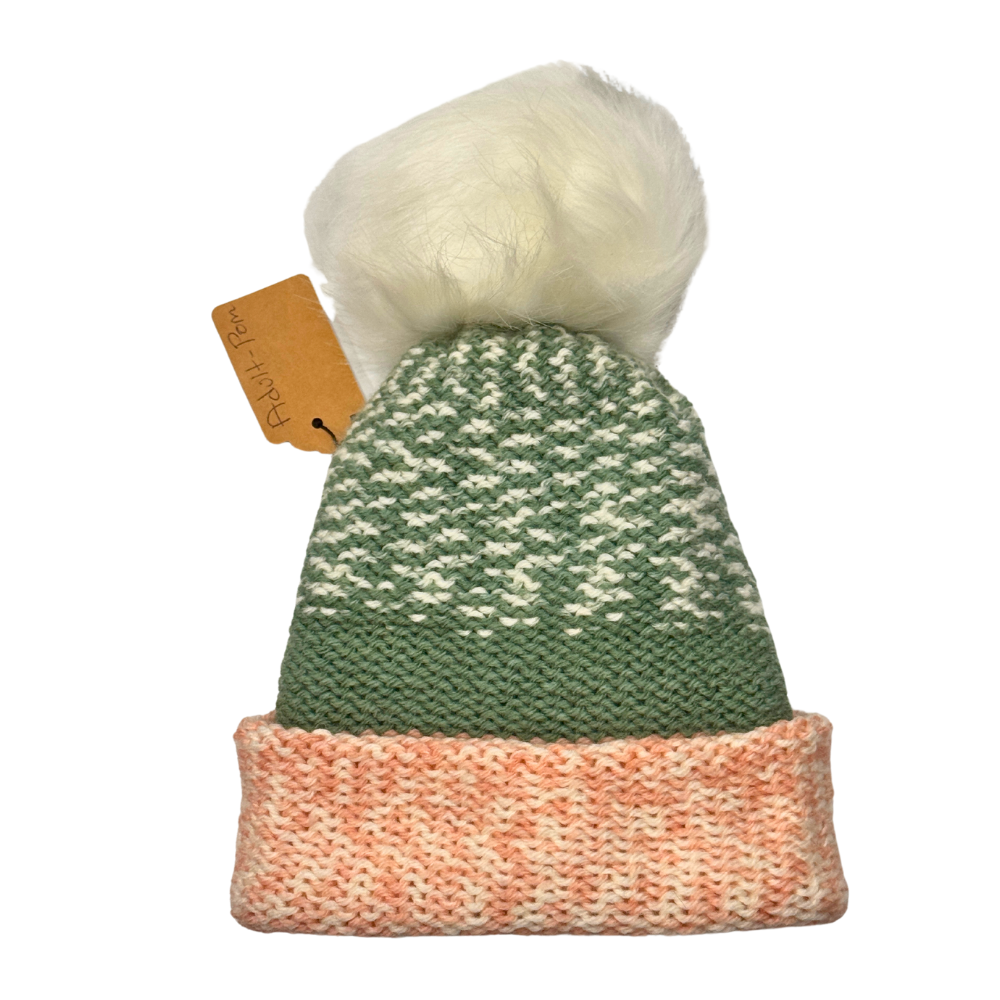 Adult Hat with Pom - Crocheted