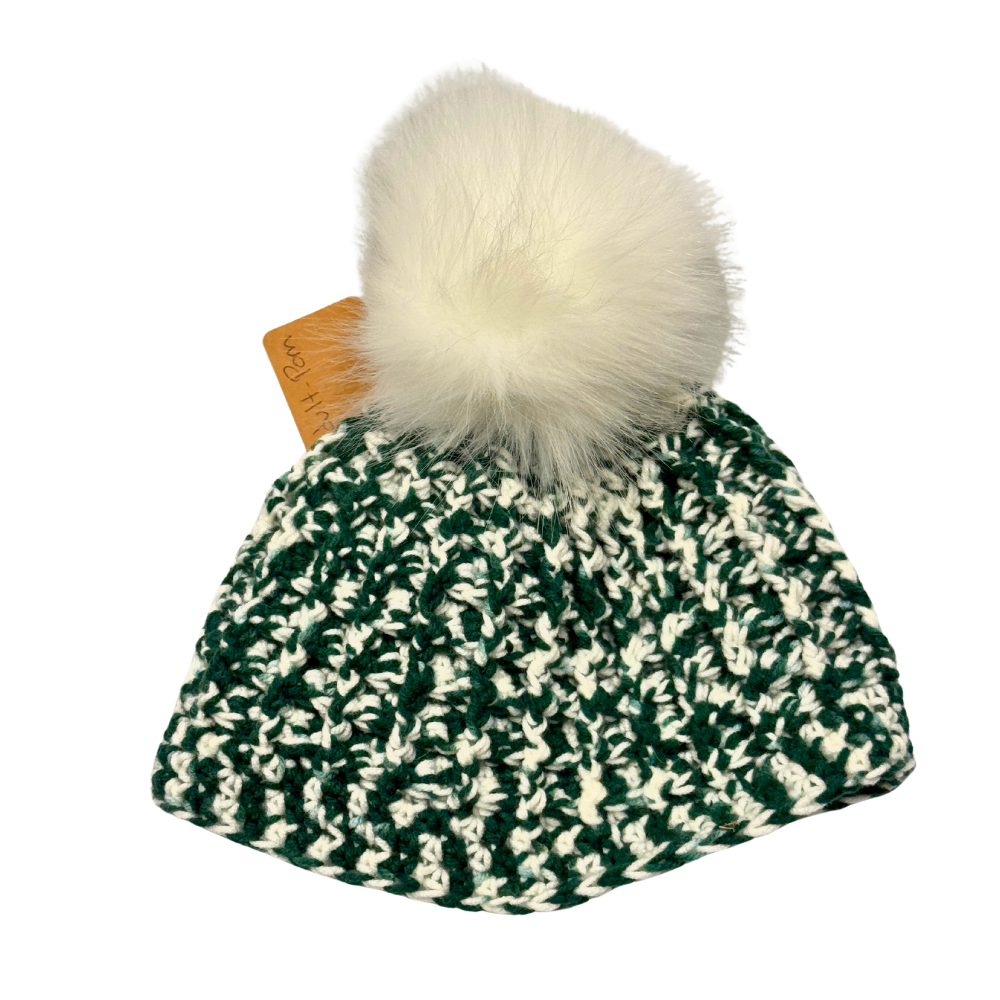 Adult Hat with Pom - Crocheted