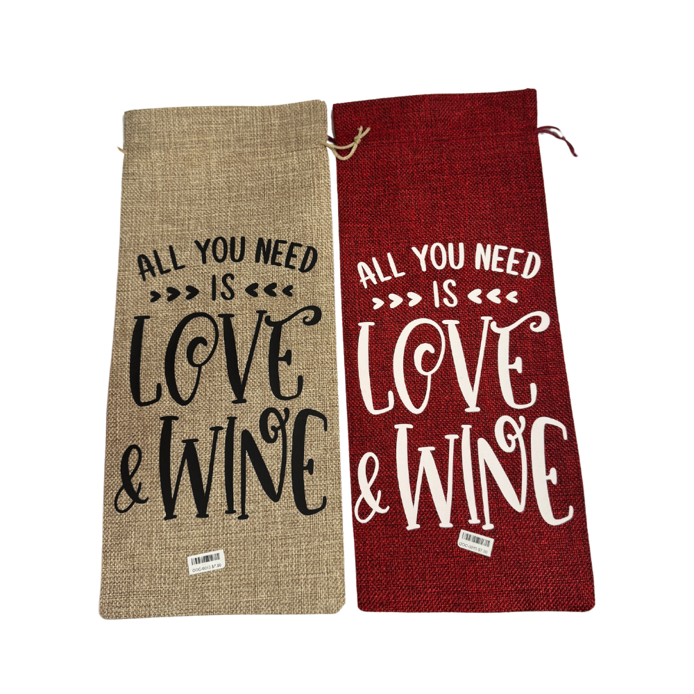 All You Need Is Love & Wine Wine Bag