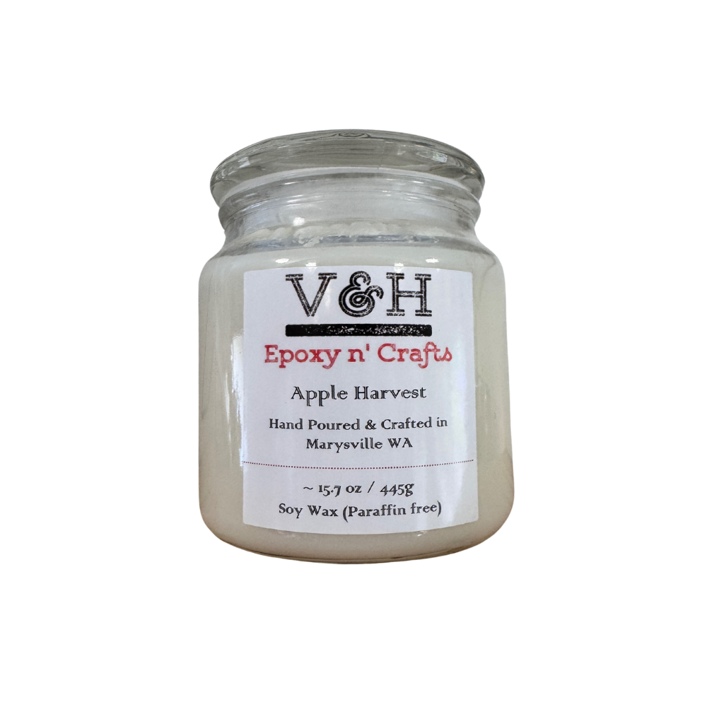 Apple Harvest | Premium 17oz Soy Candle | Hand-Poured in Glass