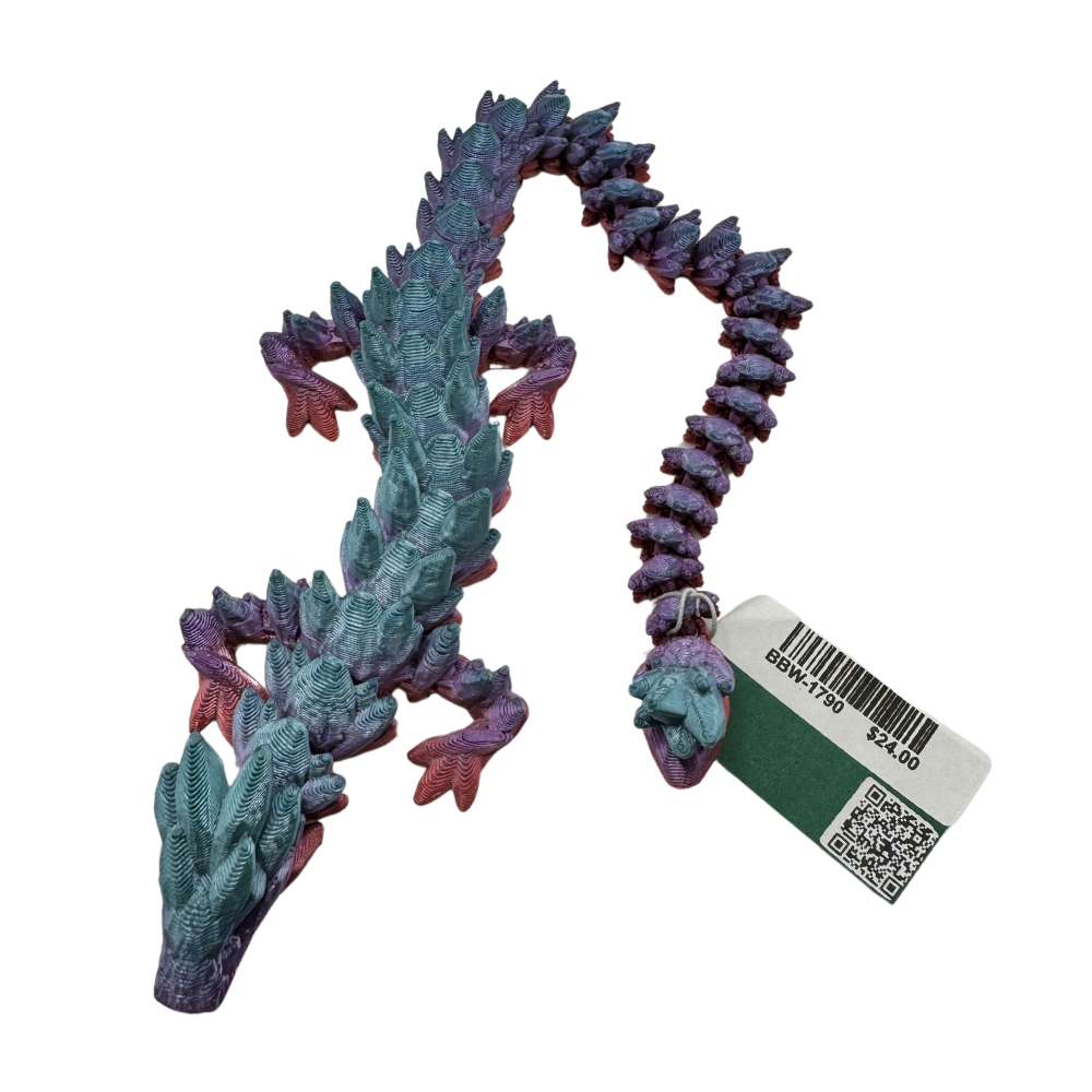 3D Printed Dragon - Wingless - Small