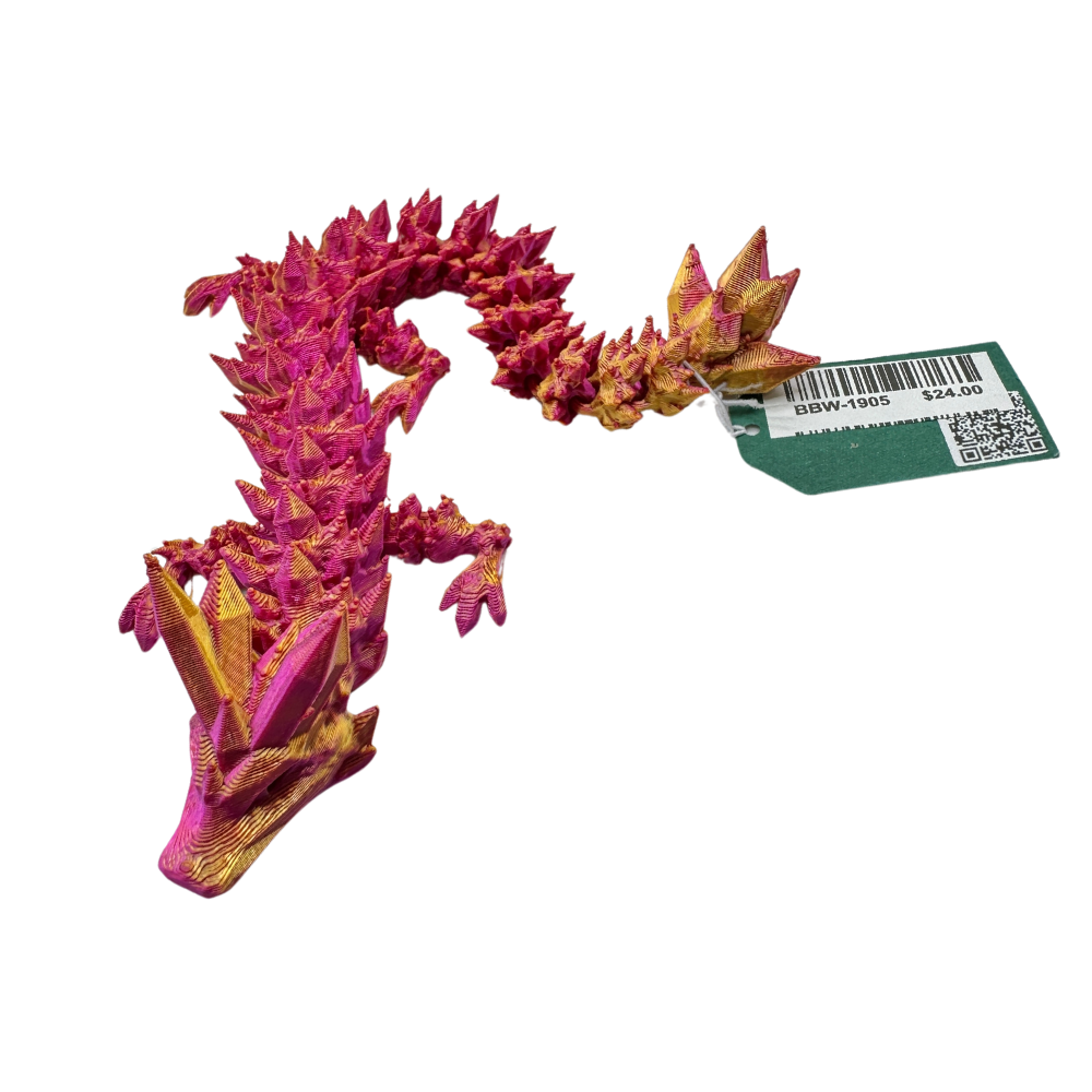 3D Printed Dragon - Wingless - Small