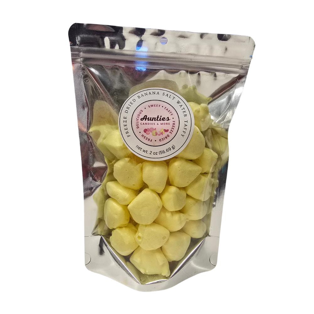 Freeze Dried Salt Water Taffy-Banana
