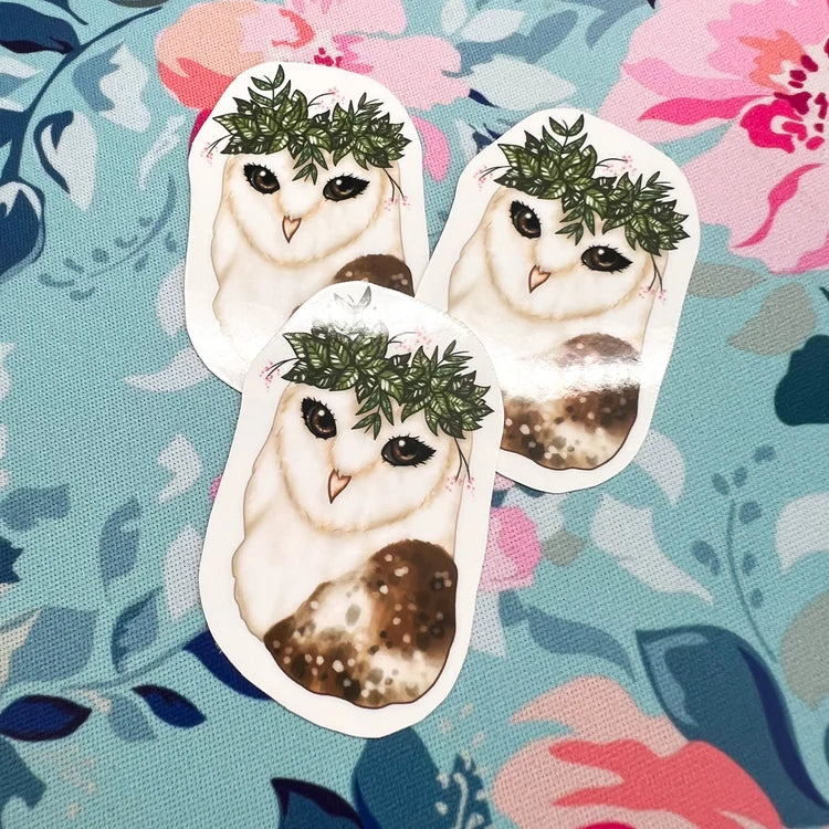 Barn Owl Sticker - Original Artwork