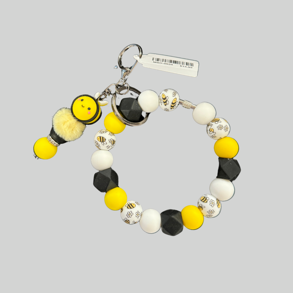 Beaded (Bee) Wristlet