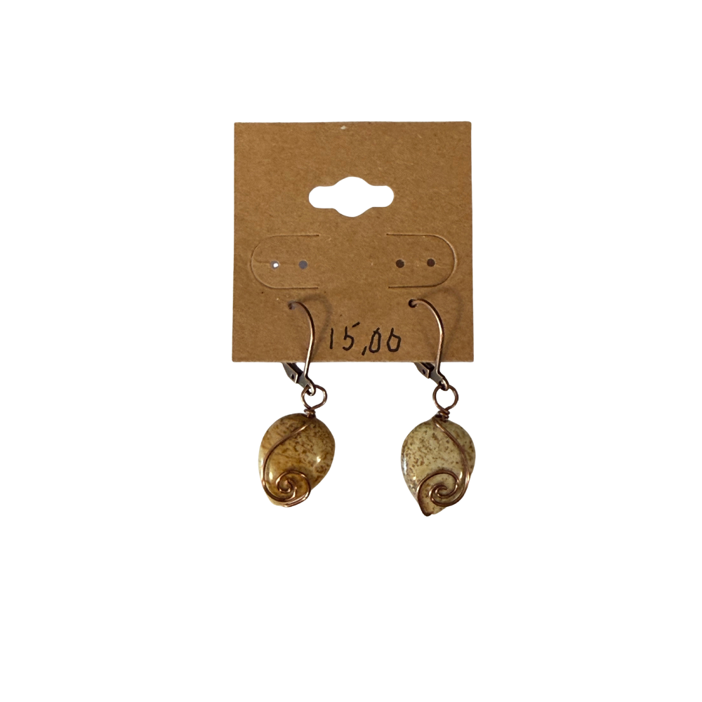 Handmade Antique Copper Earrings