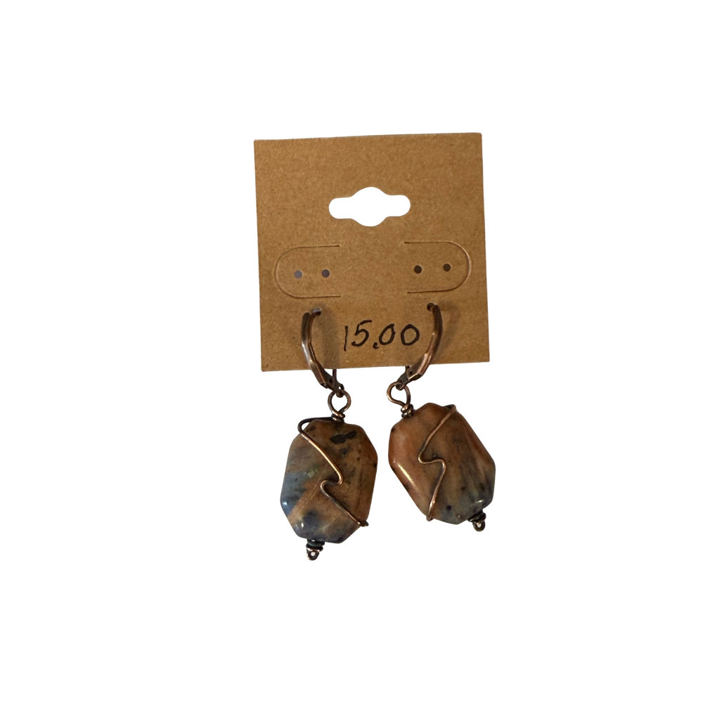 Handmade Antique Copper Earrings