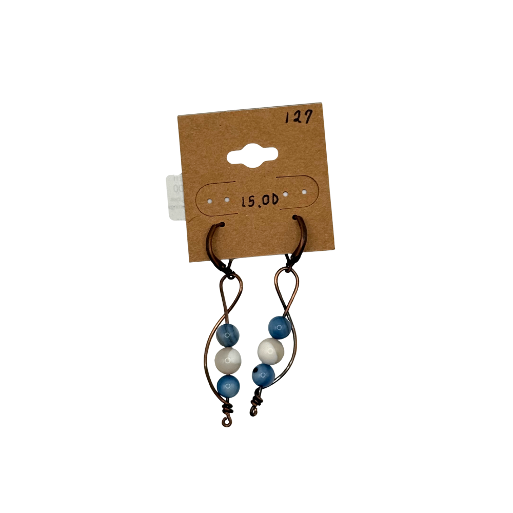 Handmade Antique Copper Earrings
