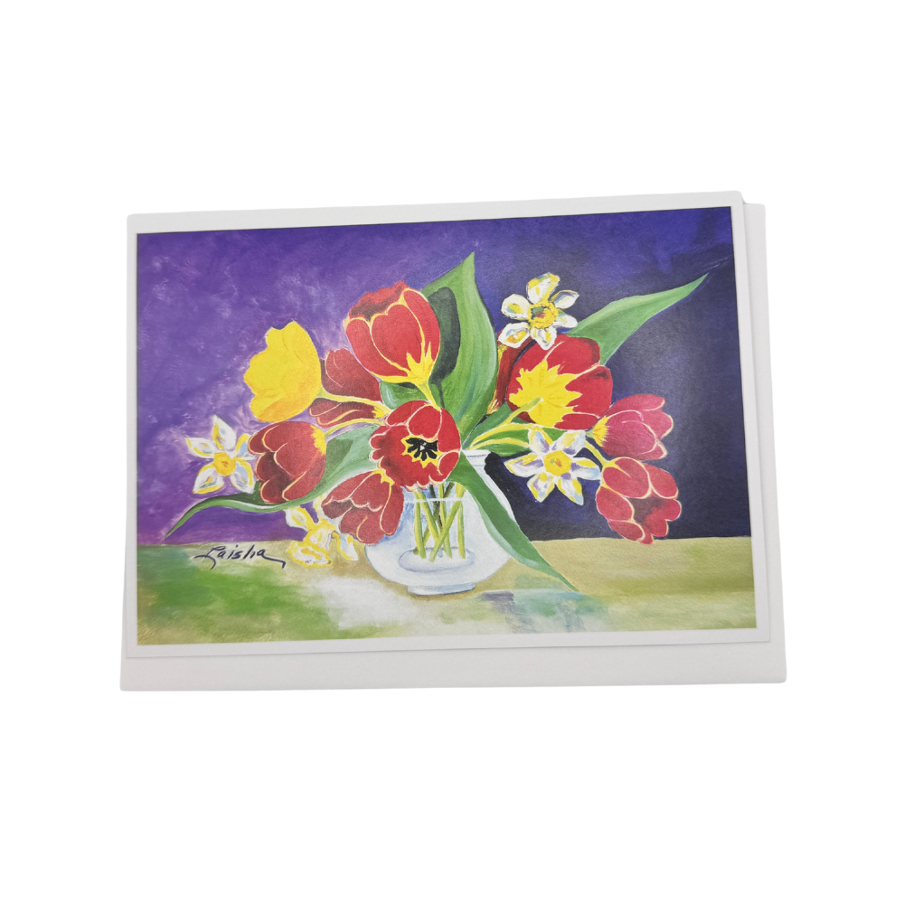 Flowers in a Vase Greeting Card