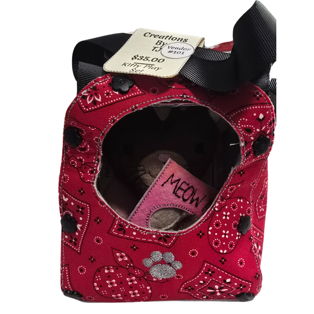 Kitty Play Set - Plush Cat Toy with Food and Accessories - Multiple Variants Available