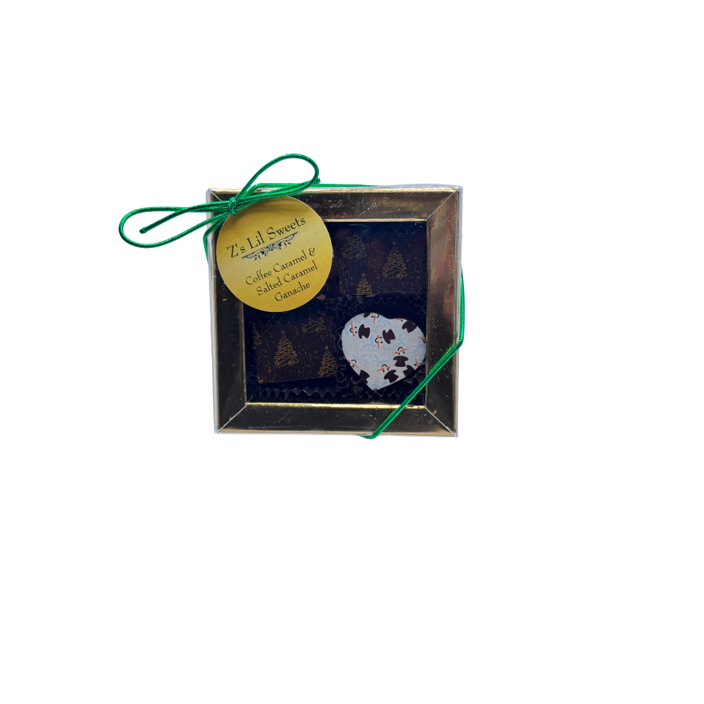 Gourmet Coffee & Salted Caramel Chocolate Duo | 4 Piece Bestseller | Z's Lil Sweets
