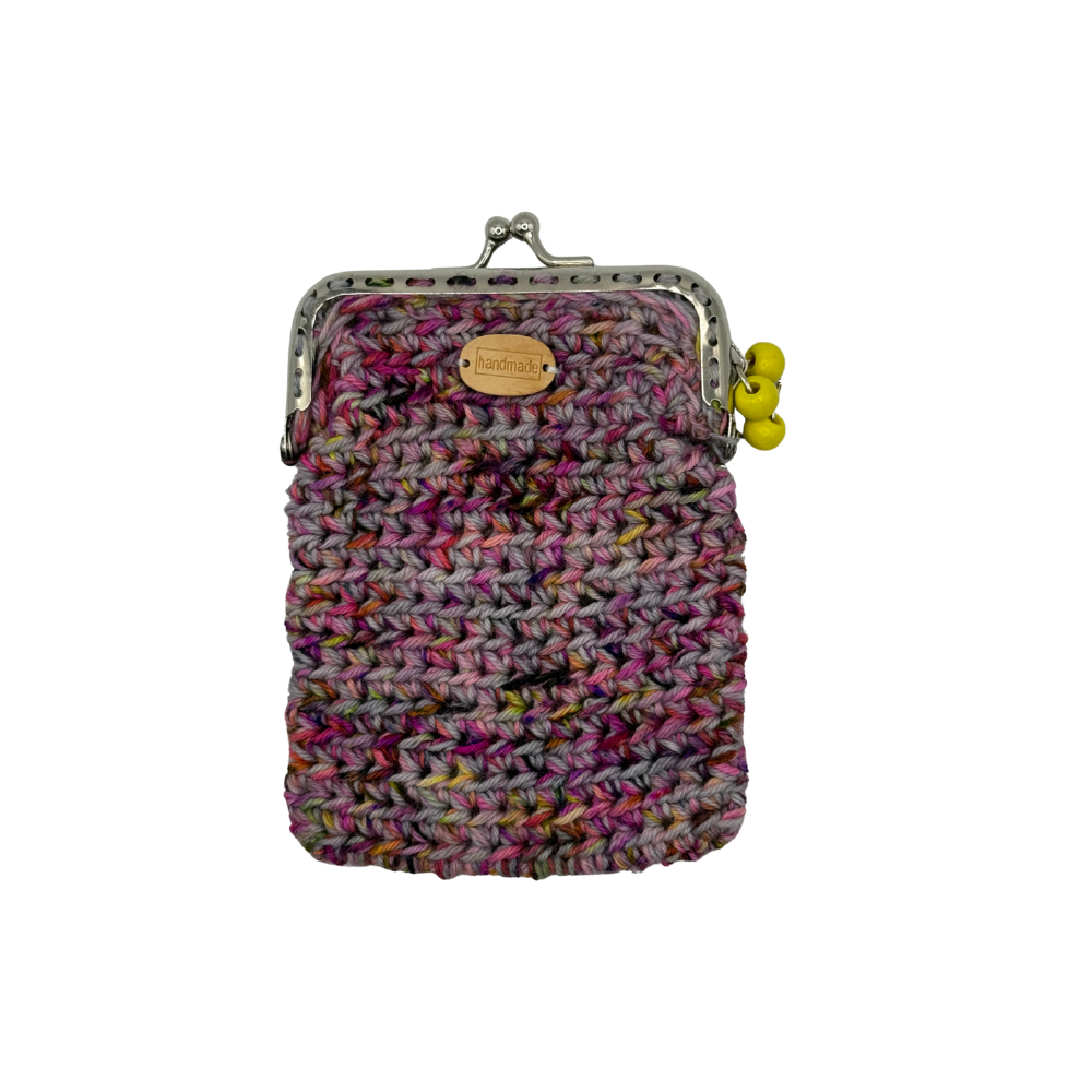 Handmade Knitted Coin Purse - Medium