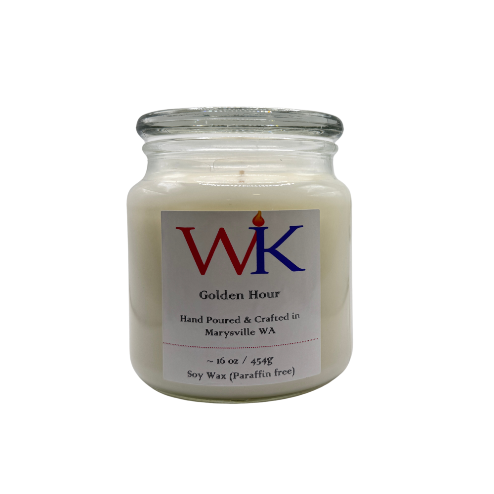 Golden Hour | Premium 17oz Soy Candle | Hand-Poured in Glass