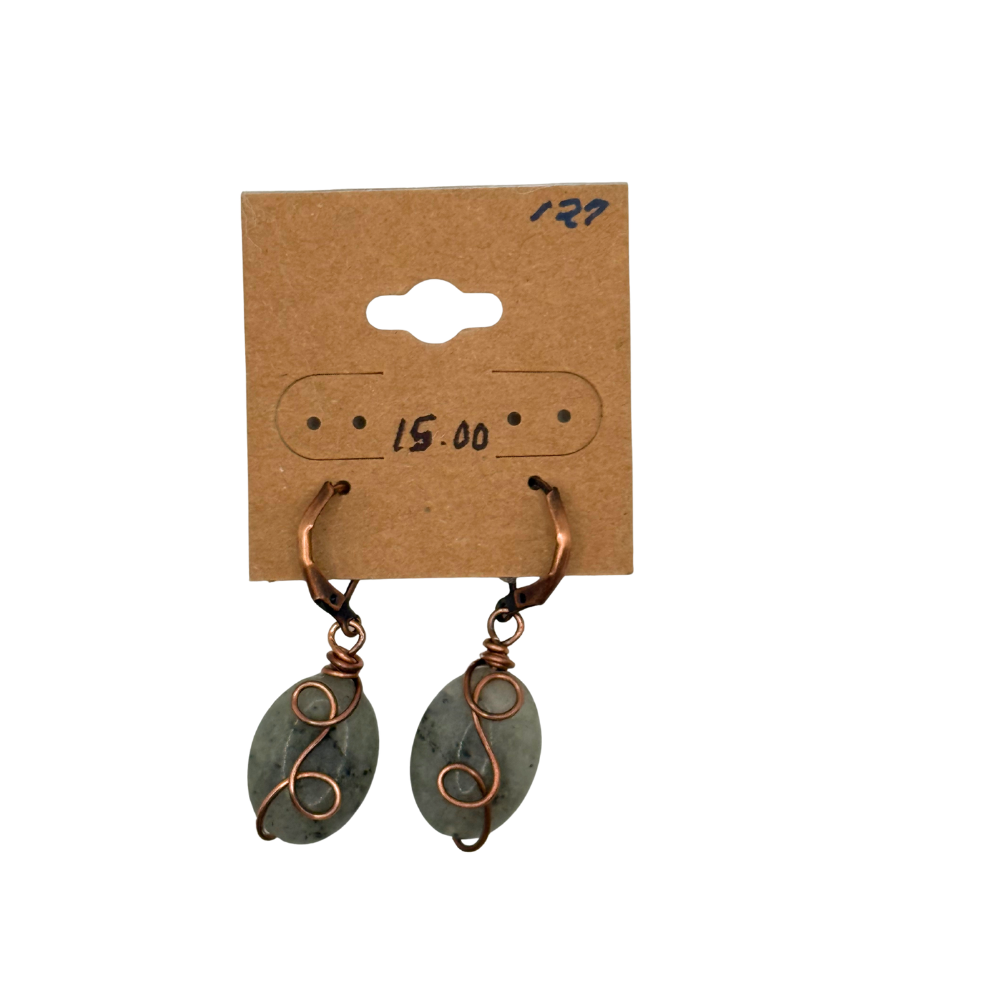 Handmade Antique Copper Earrings