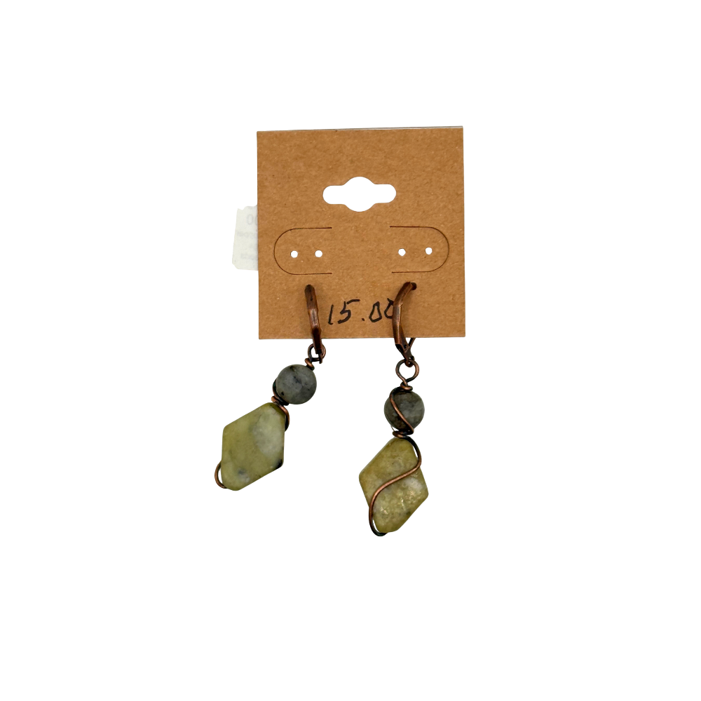 Handmade Antique Copper Earrings