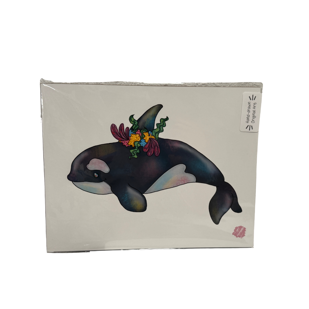 Orca Print 8.5x11 Hand Drawn Original Art