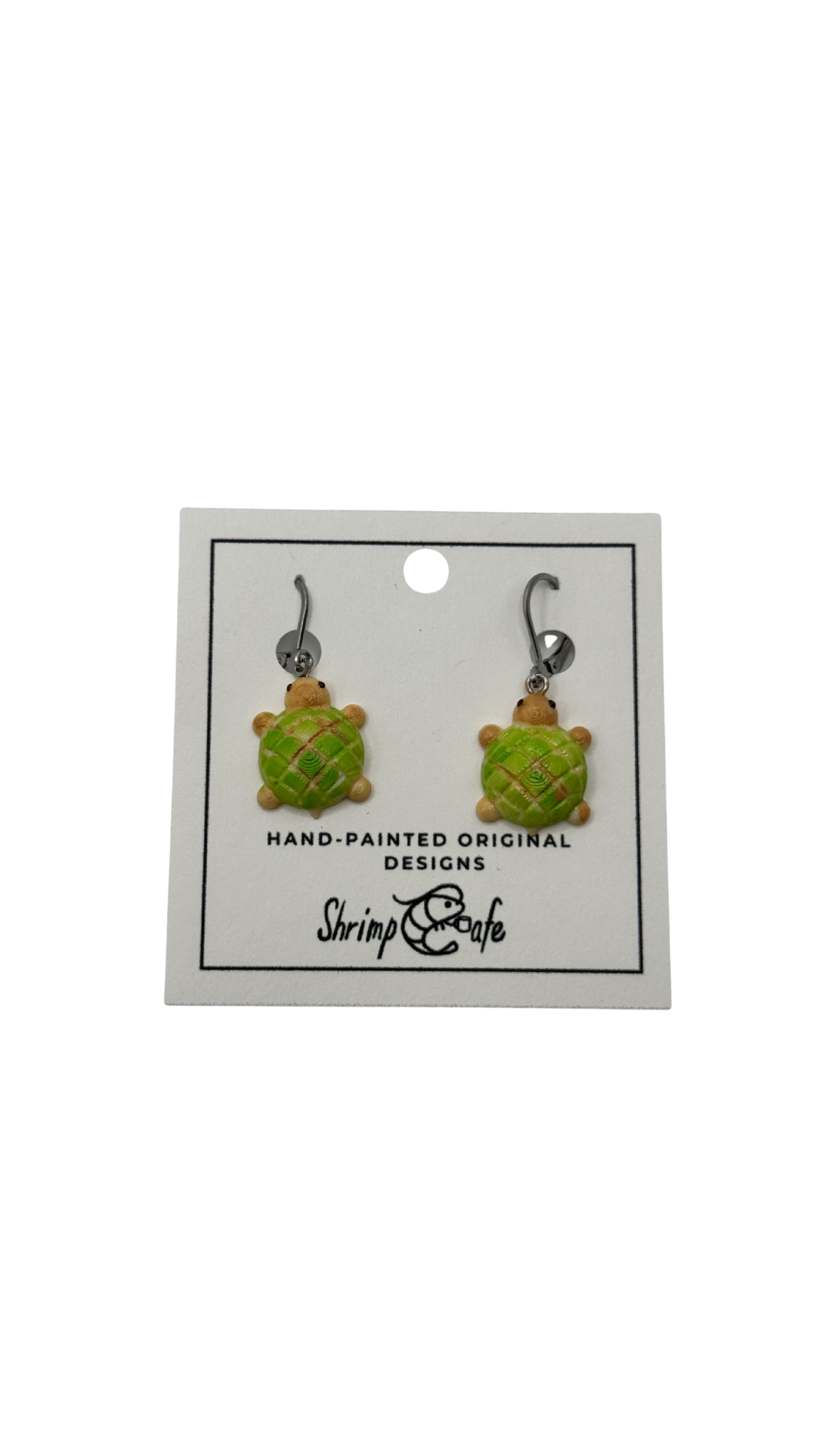 Melon Turtle - Handcrafted Earrings