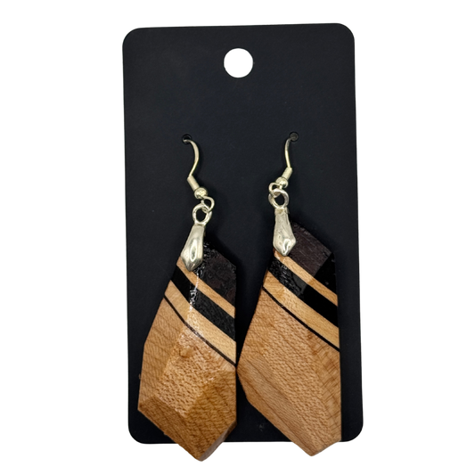 Handcrafted Wooden Mushroom Earrings - Variety of Styles to Choose From