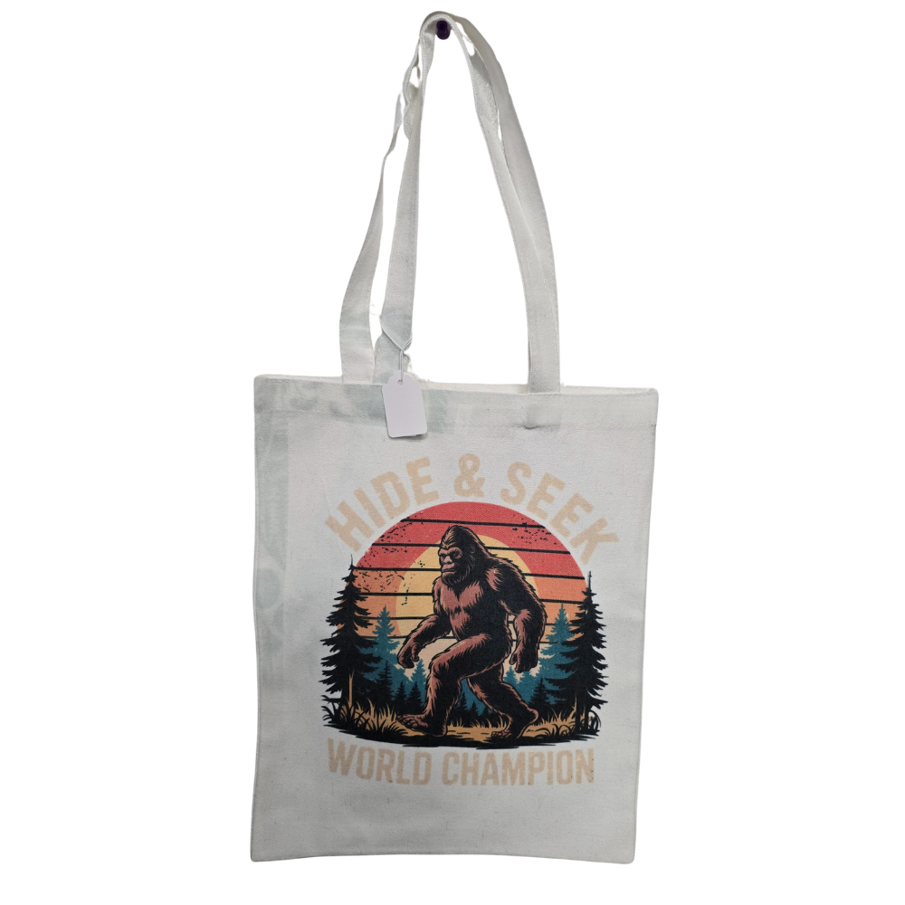 Hide and Seek Bigfoot Tote Bag