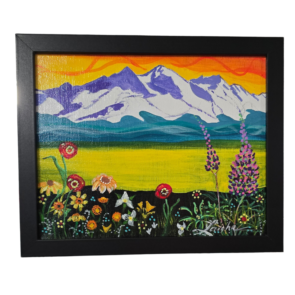 Brothers Peak Acrylic Painting