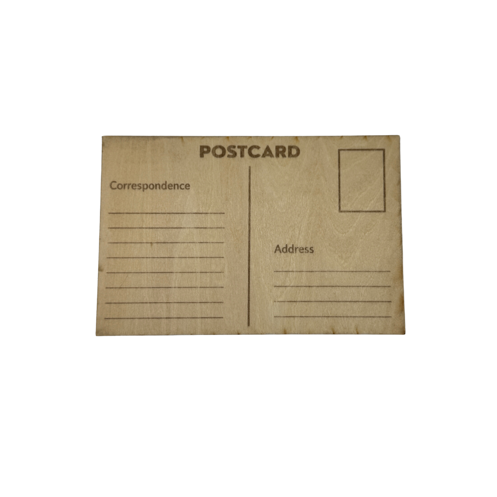 Lake Goodwin Wooden Postcard