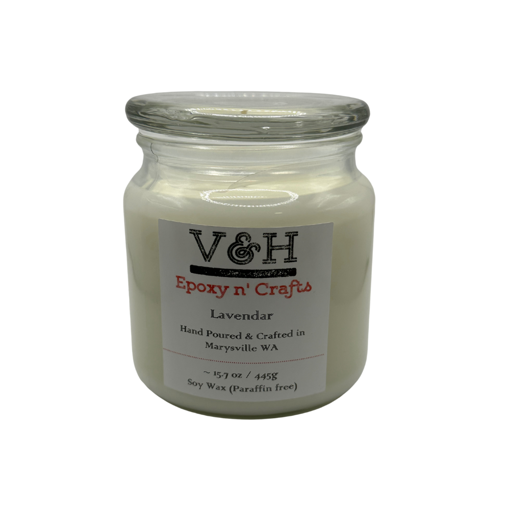 Lavender | Premium 17oz Soy Candle | Hand-Poured in Glass