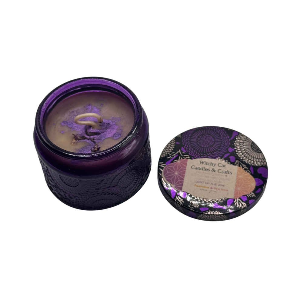 Light Up The Way - Beeswax Votive Candle - 3oz - Scent: Jasmine Tea Tree