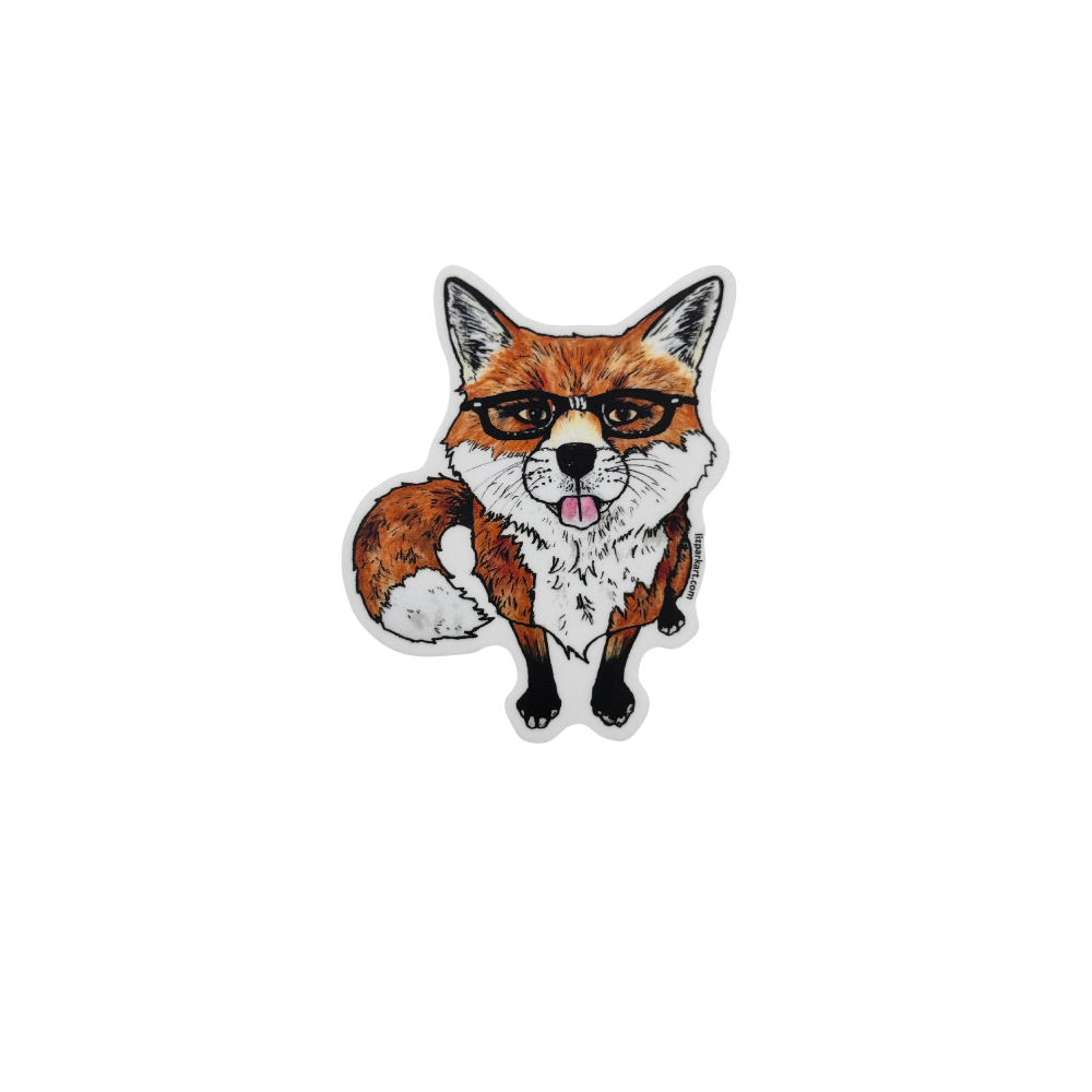Fox | Handmade Original Artwork Sticker | Liz Park Art