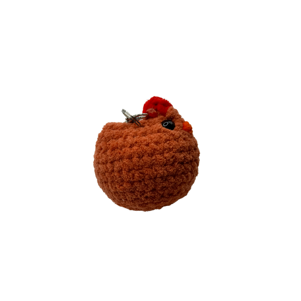 Handmade Mabel Chicken Soft Plush Toy - Adorable Crochet Animal Companion