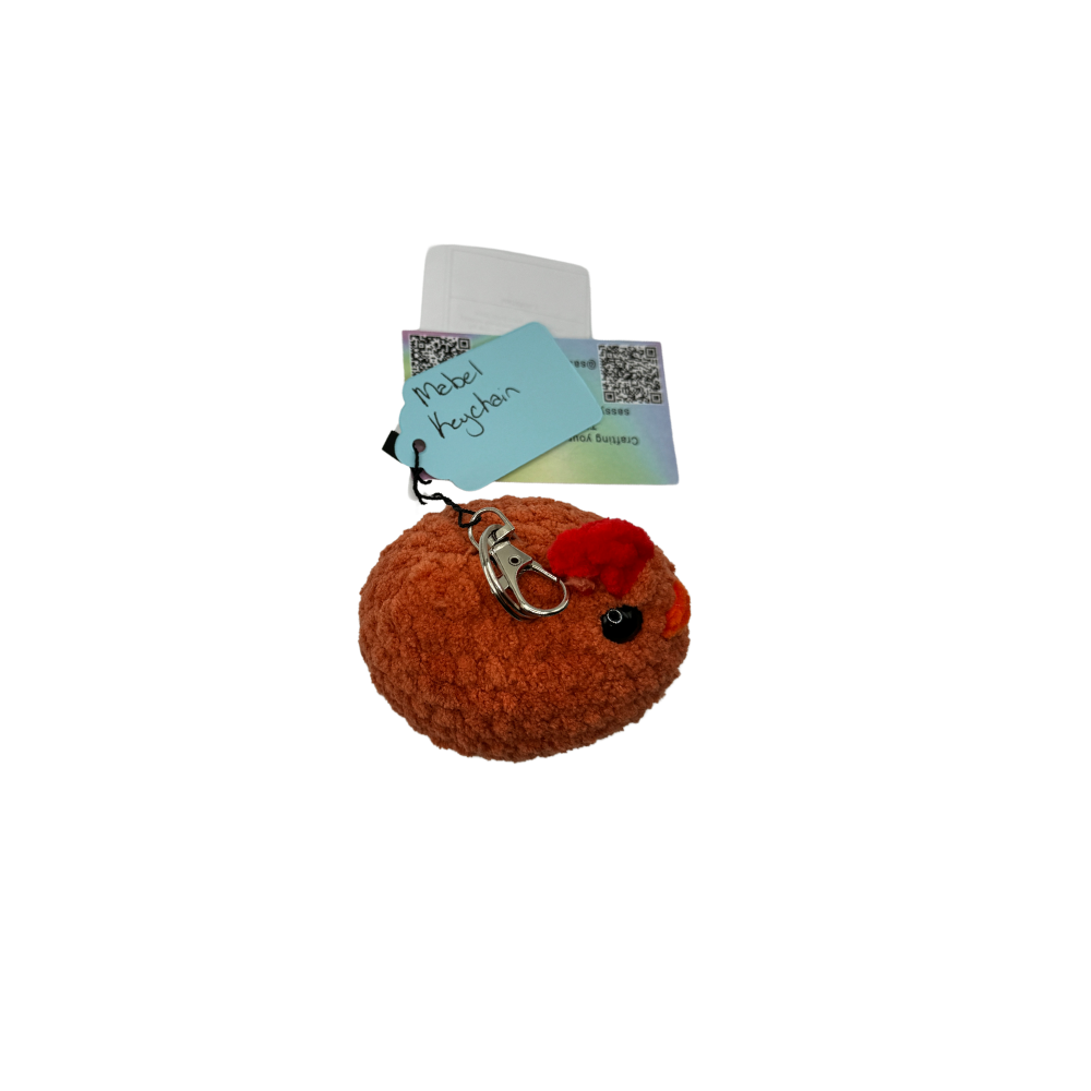 Handmade Mabel Chicken Soft Plush Toy - Adorable Crochet Animal Companion