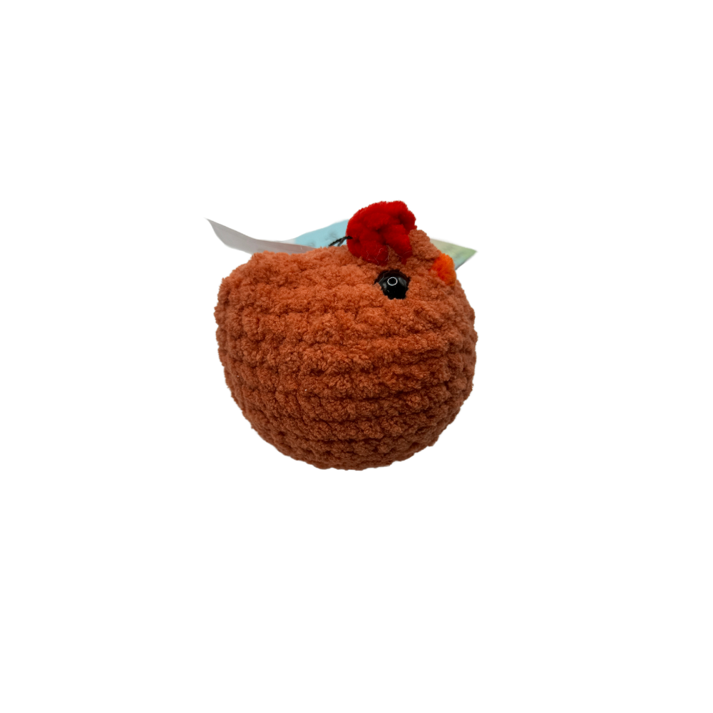 Handmade Mabel Chicken Soft Plush Toy - Adorable Crochet Animal Companion