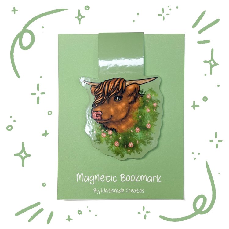 Magnetic Bookmark - Highland Cow