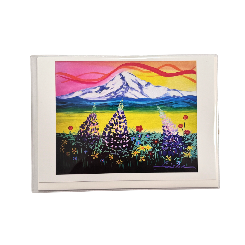 Mt. Hood - Oregon - Original Artwork Greeting Card
