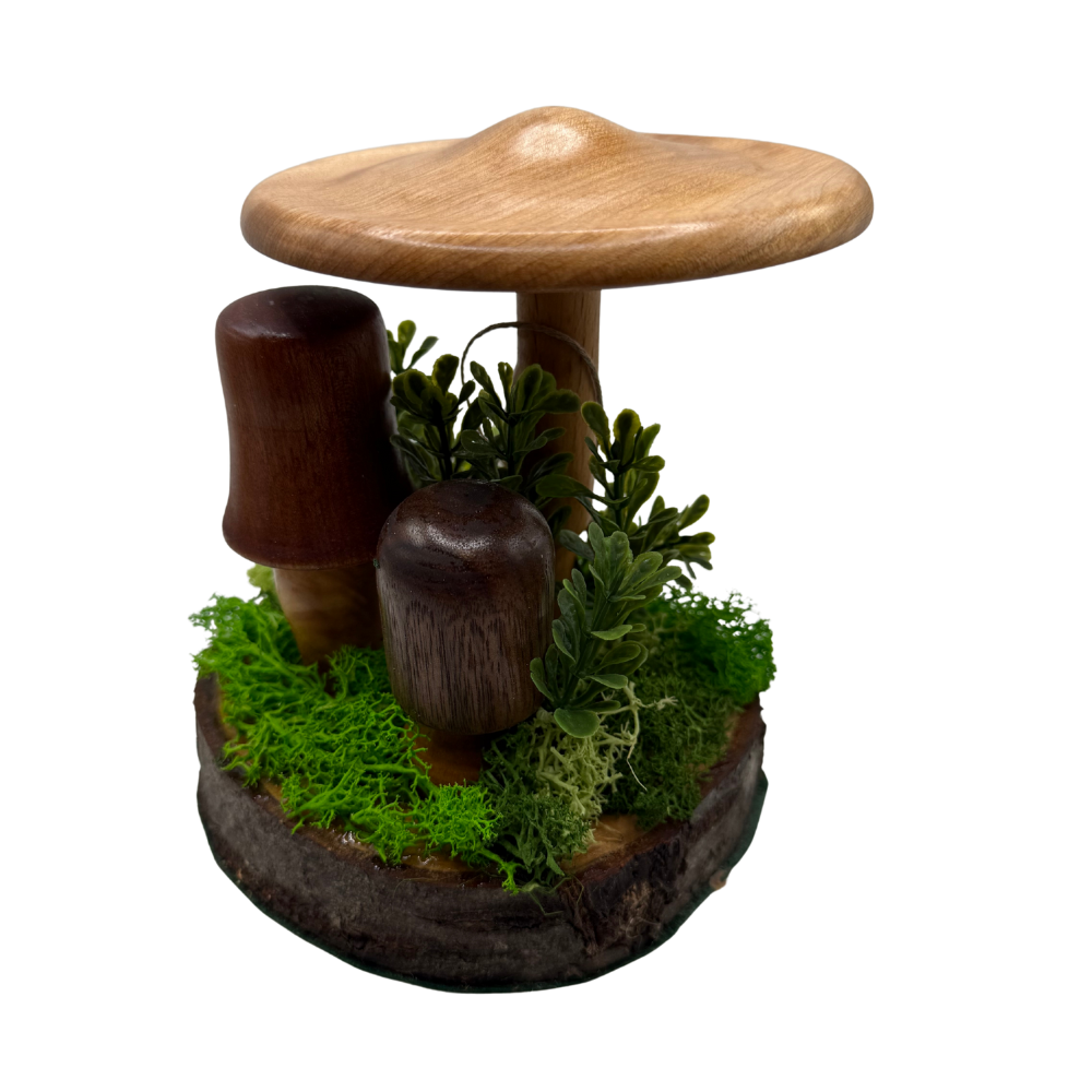 Handmade Mushroom/Moss Decor #1