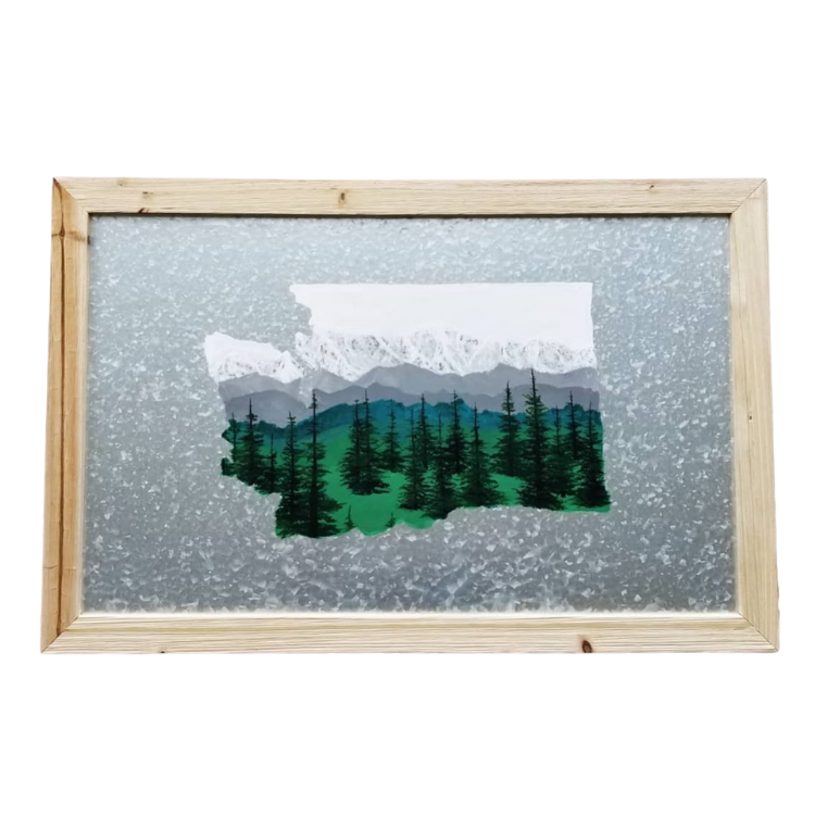 Original Artwork - WA State Magnet Board (Acrylic) - 27.5x18"