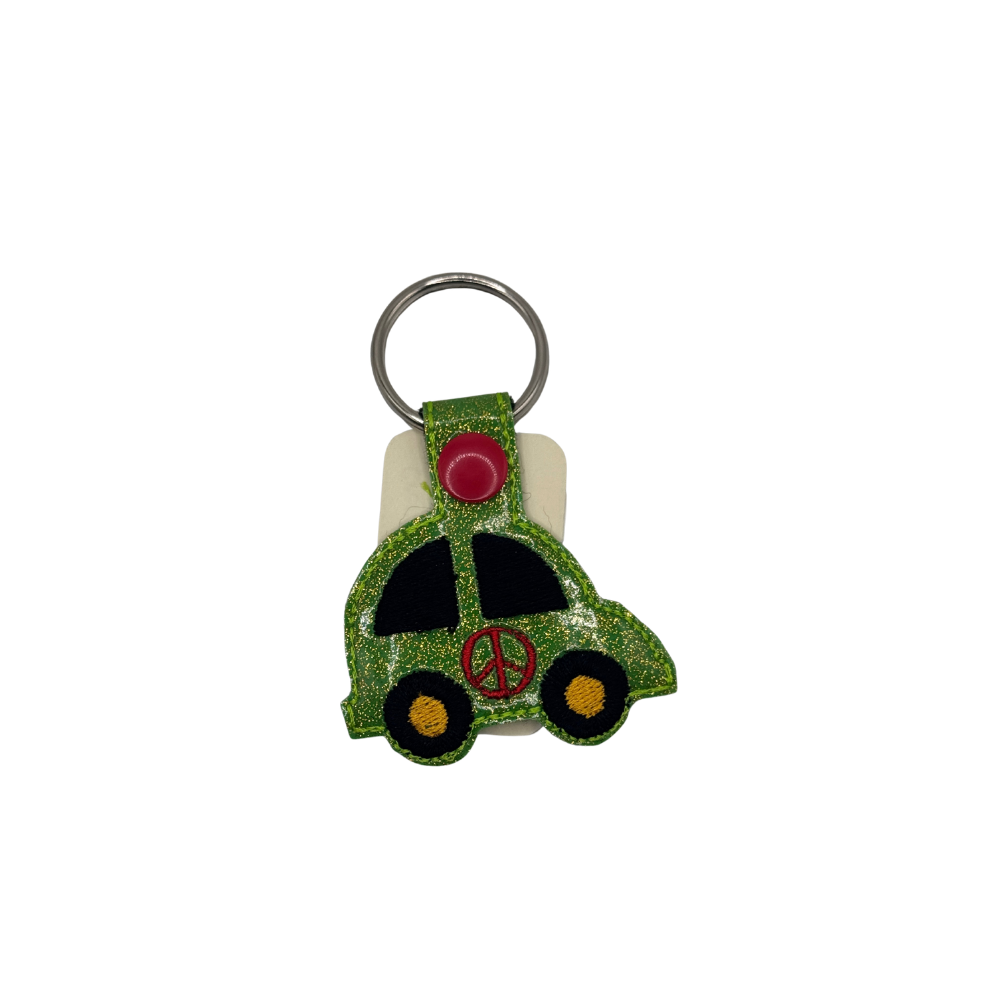 Decorative Embroidered Keychain - Assorted Designs & Styles