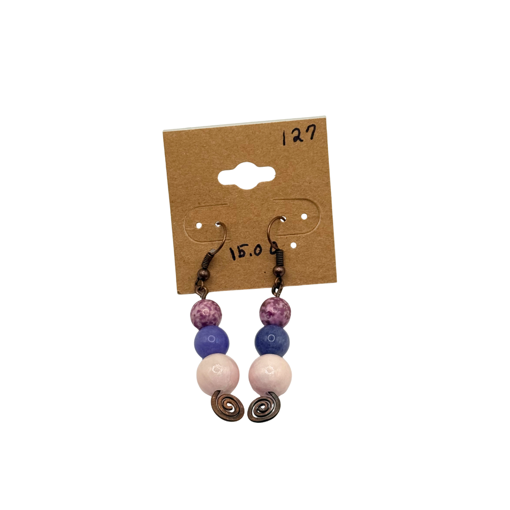 Handmade Antique Copper Earrings