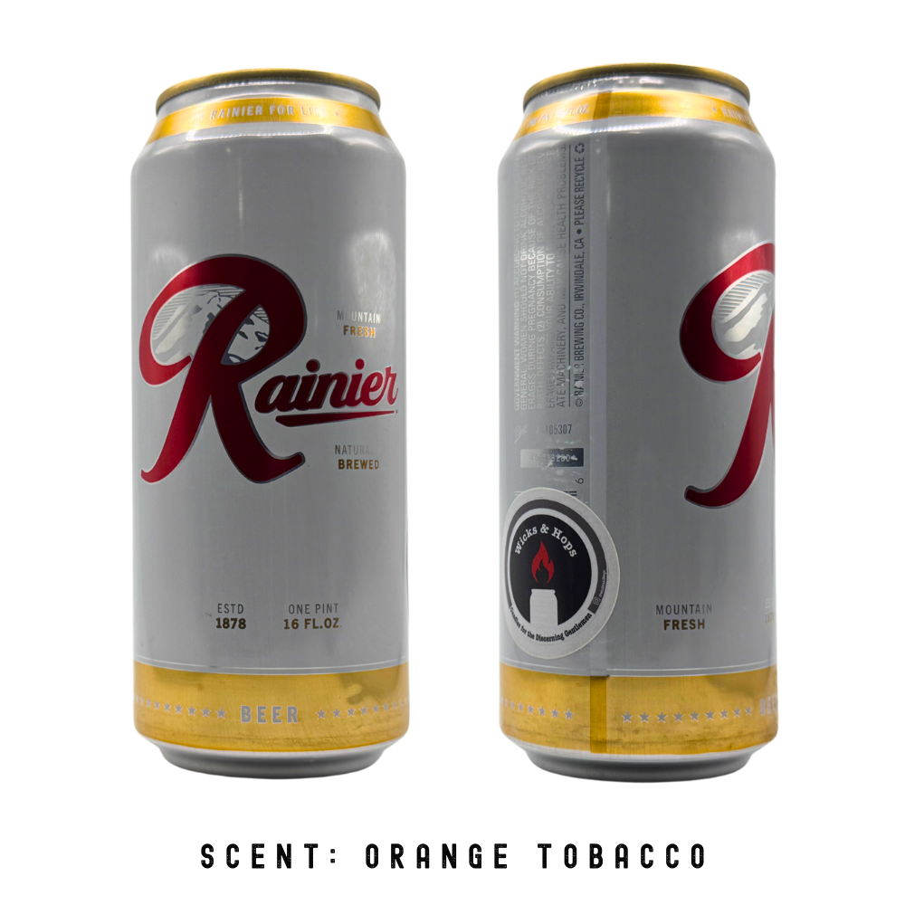 Rainier Upcycled Can-dle - 16oz - Scent: Orange, Tobacco