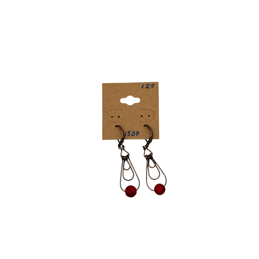 Handmade Antique Copper Earrings