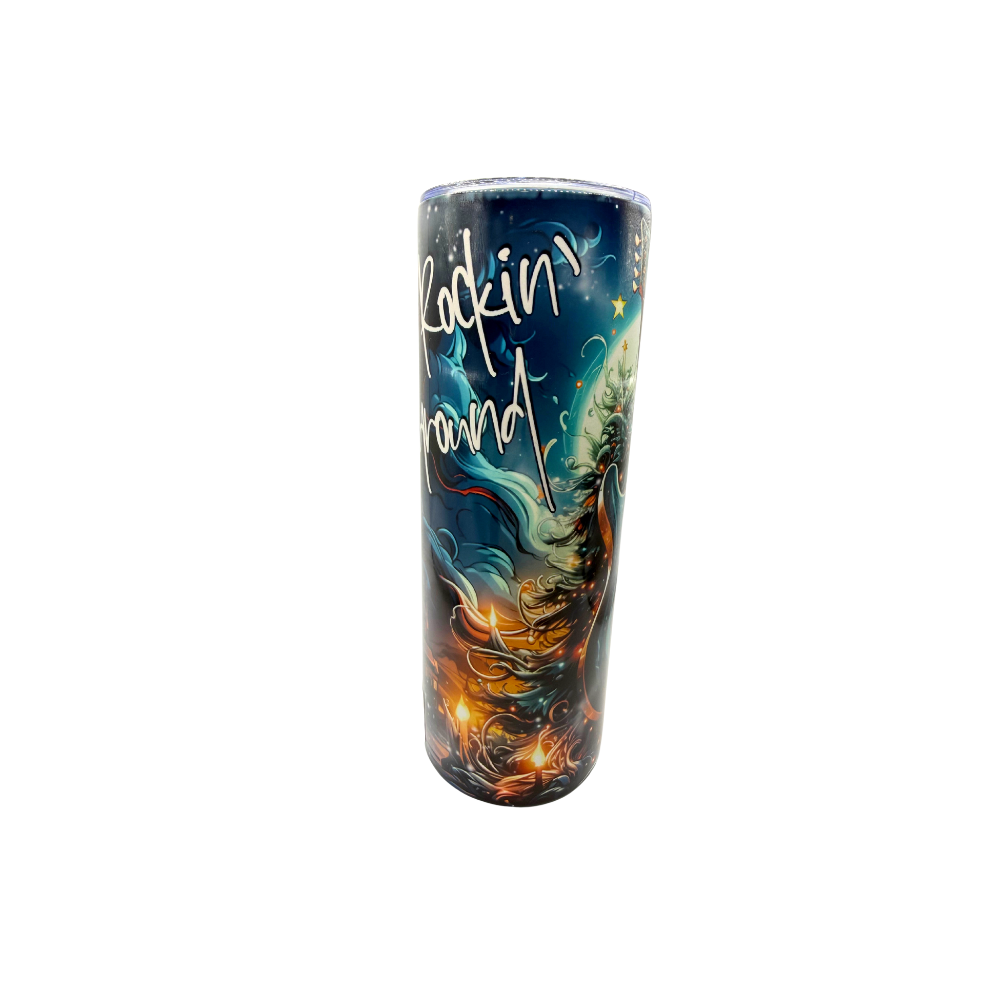 20oz Sublimation Tumbler - Rockin Round The Christmas Tree