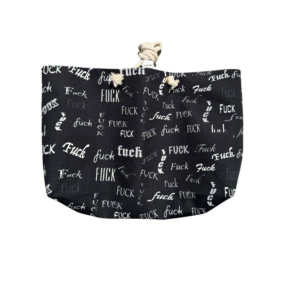 Rope Handle Tote Black
