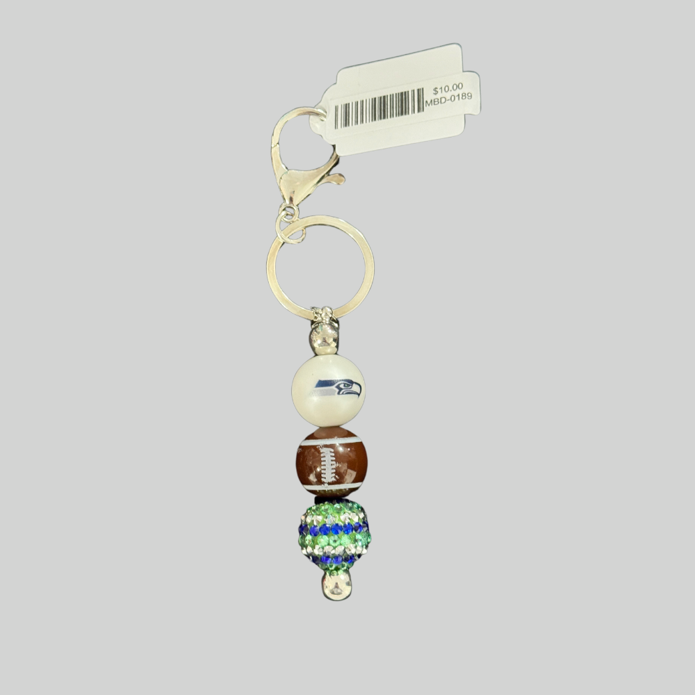 Sports Beaded Keychains